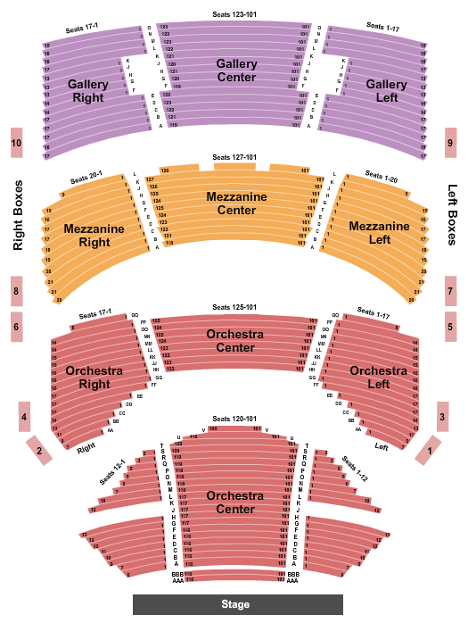 Sarofim Hall Beautiful Noise Seating Chart